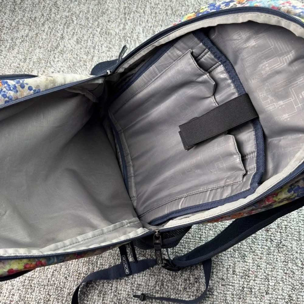 OGIO Laptop Backpack Bag Floral Multicolor School Work College - READ